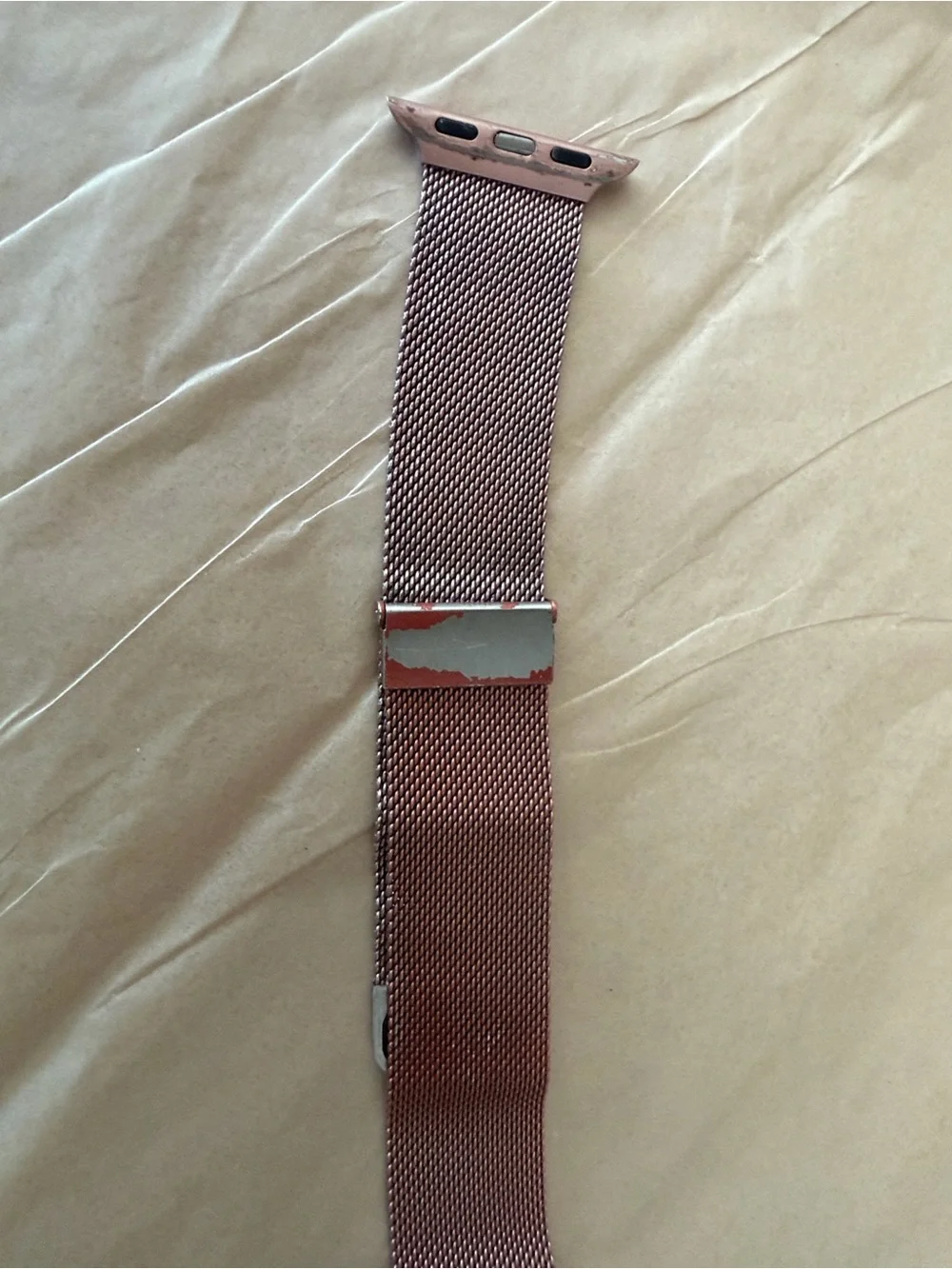Apple Rose Gold Smartwatch with Rose Gold Milanese Band